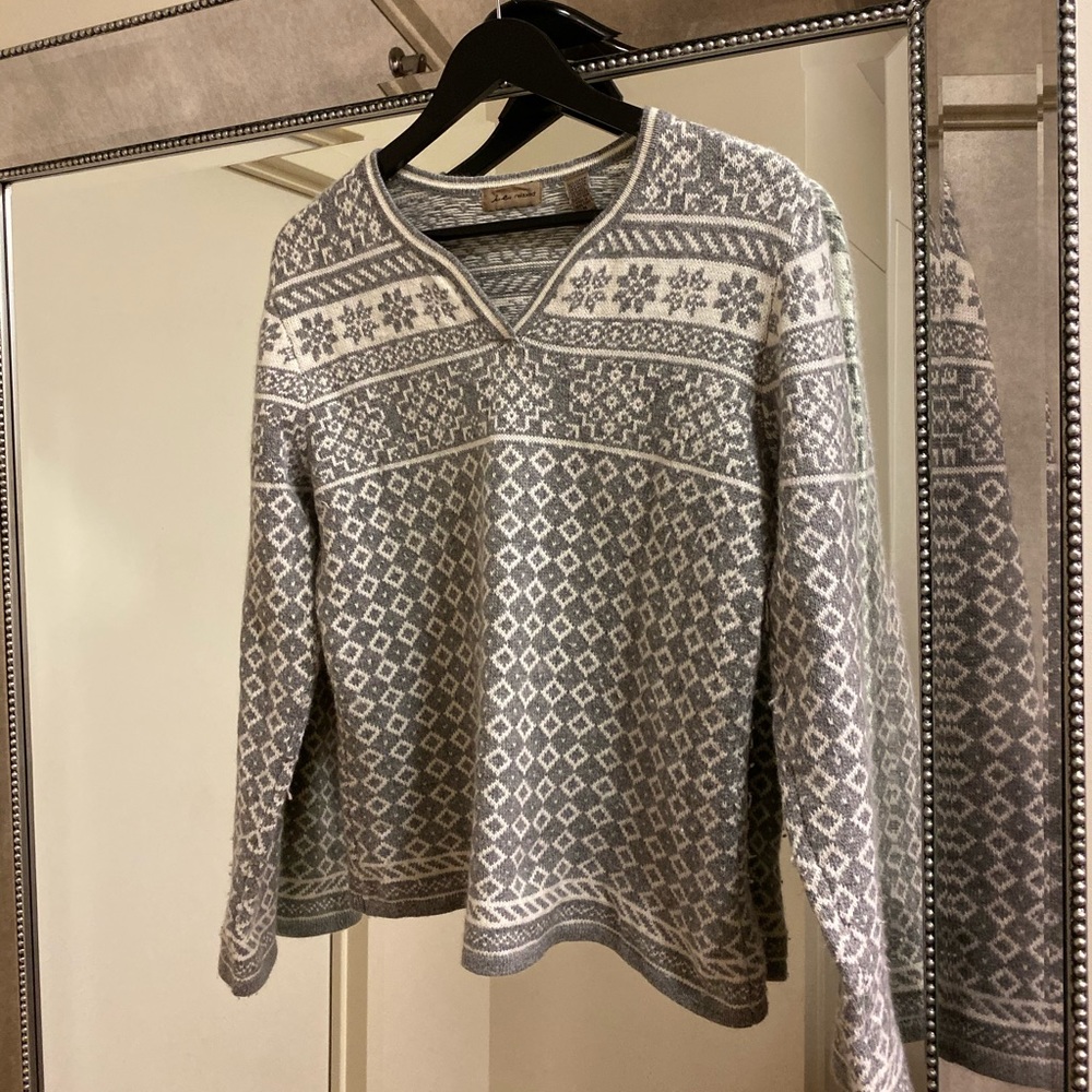 Winter Print Sweater